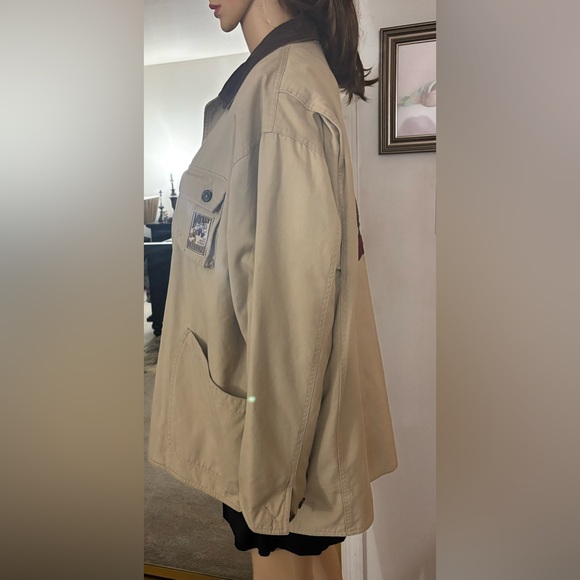 Mickey Mouse Walt Disney Utility  Cargo Tan Jacket Retro Large Reduced Price - Picture 7 of 16